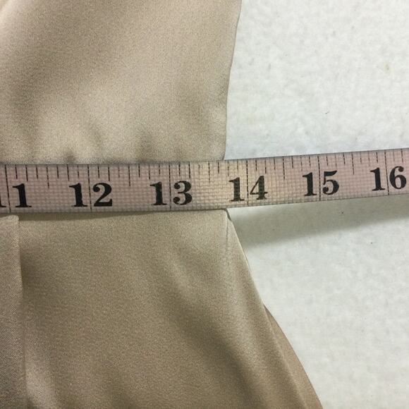 FORMAL PARTY AW SZ 6 S Taupe Etta Satin Prom Party A-line Maxi Dess New b38 - Picture 8 of 10